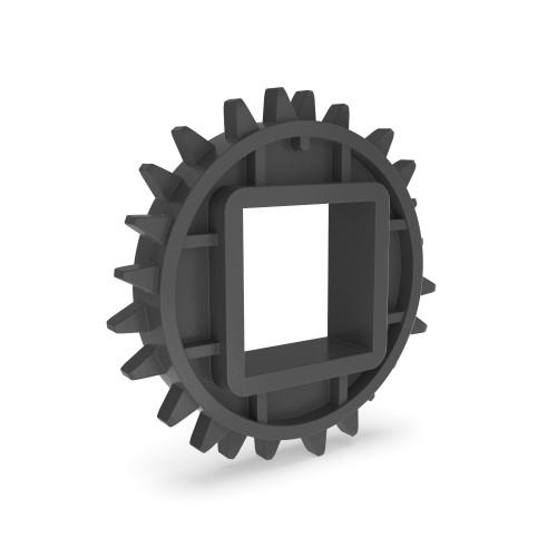 Sprockets & Turning disks - 550 Mini Raised Rib molded sprocket|M