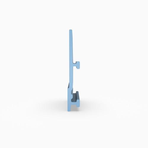 Extruded profiles - Side Guide Rail Part 189/193 Label Saver with Clamp